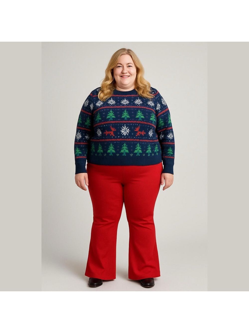 Lane Bryant Red Velvet Flare Trousers Women’s Plus Size 28 Mid Rise